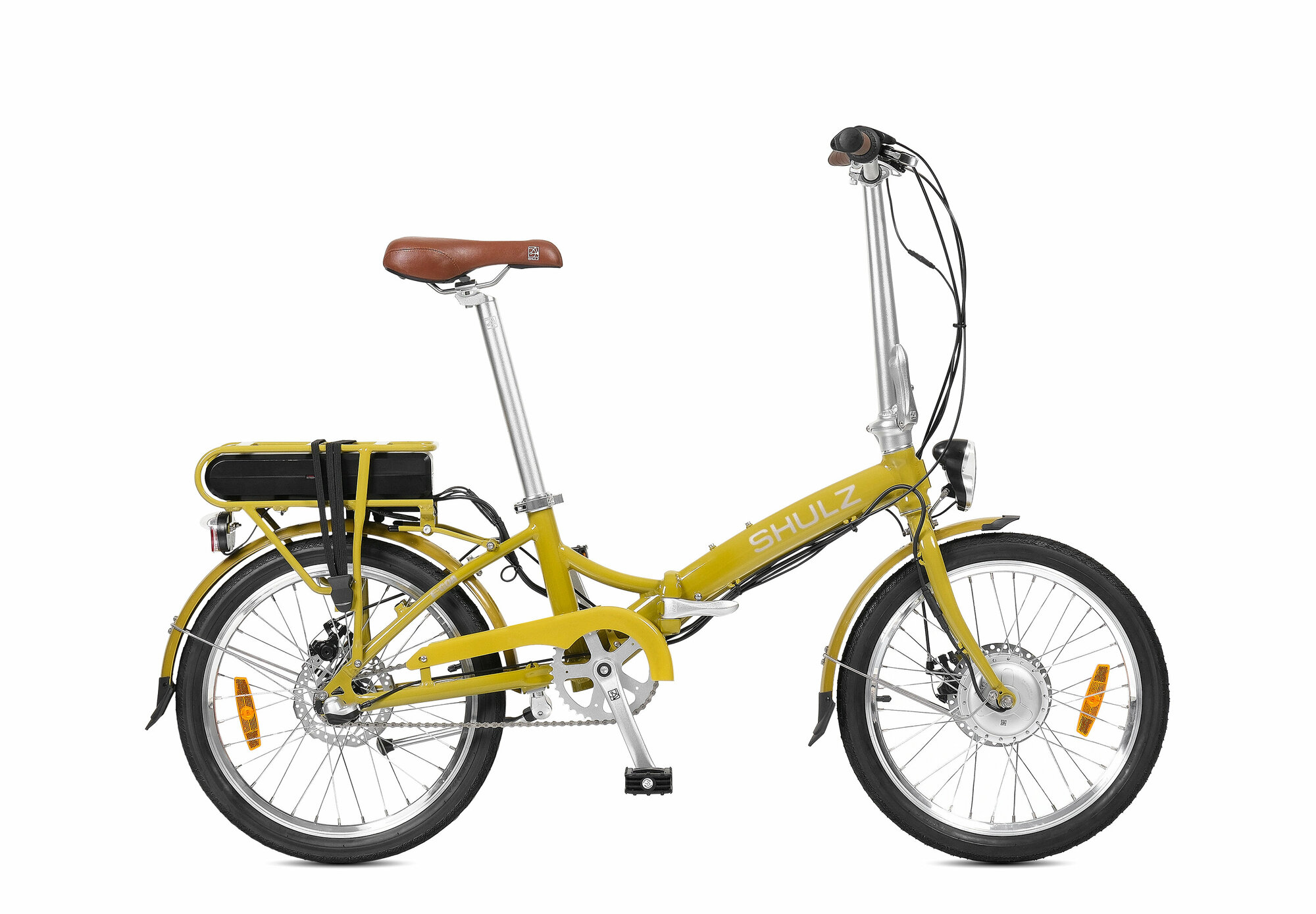 Складной велосипед SHULZ E-GOA горчица
