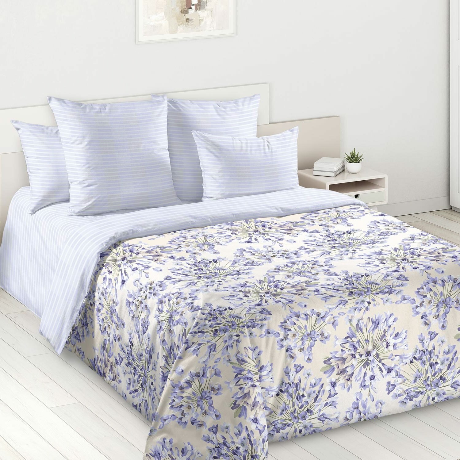 фото Постельное Белье 2-спальное Поплин (наволочки 70х70 2 шт) "Сон Афродиты 1"