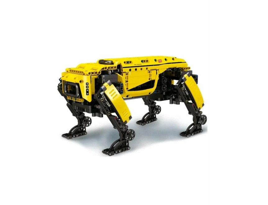 Конструктор Mould King 15066 Робот-собака BD1 с ДУ, желтая, 936 деталей