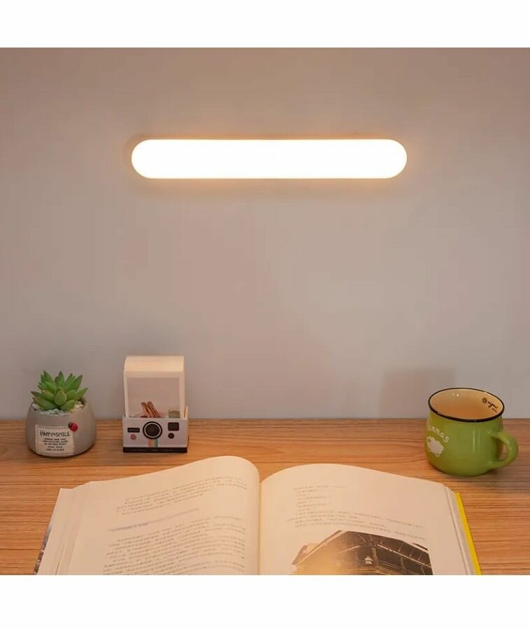 Настенный LED светильник аккумуляторный 26 см с магнитным креплением - фотография № 6