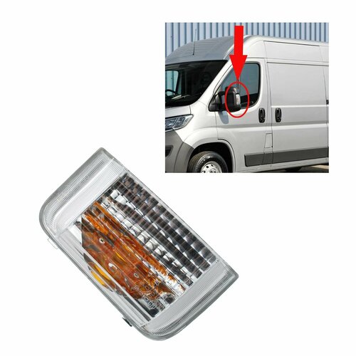 Повторитель поворота Fiat Ducato 250, 290, Citroen Jumper III 06- левый 6325H0