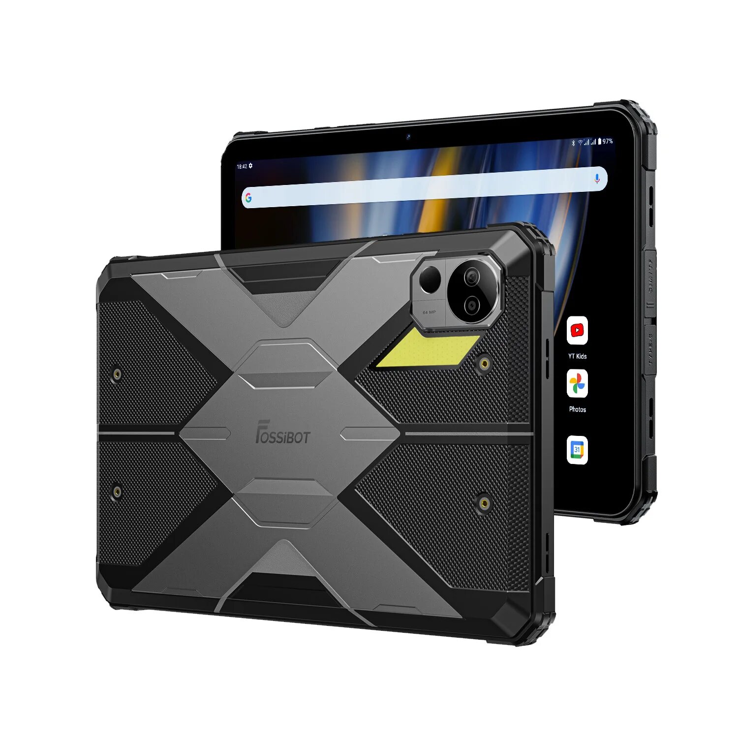 Прочный планшет FOSSiBOT DT2, 20 ГБ + 256 ГБ, Helio G99, 10,4-дюймовый дисплей 2K, 64 МП, ПК, планшеты, 22000 мАч, 66 Вт, IP68, 4G, LTE, Android 13 Pad