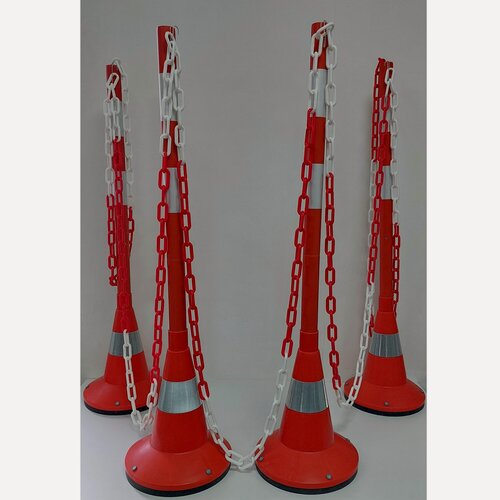 Изображение товара Мобильный аварийный комплект ограждения высотой 1,2м с цепью