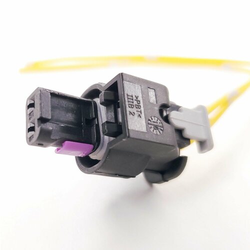 Разъем 4F0973702 для VAG, BMW, MB, FORD, Motorcraft, (2 pin) 2 контакта, с проводами