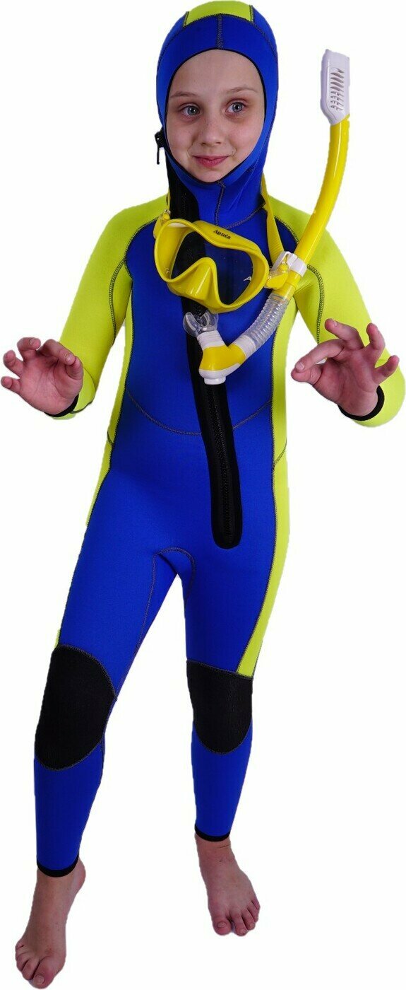 Гидрокостюм неопреновый, 5 мм, со шлемом, р-р 14