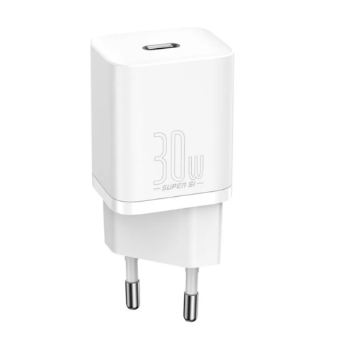 Сетевое зарядное устройство Baseus Super Si Pro Quick Charger Type-C 30W (CCSUP-J02) белый