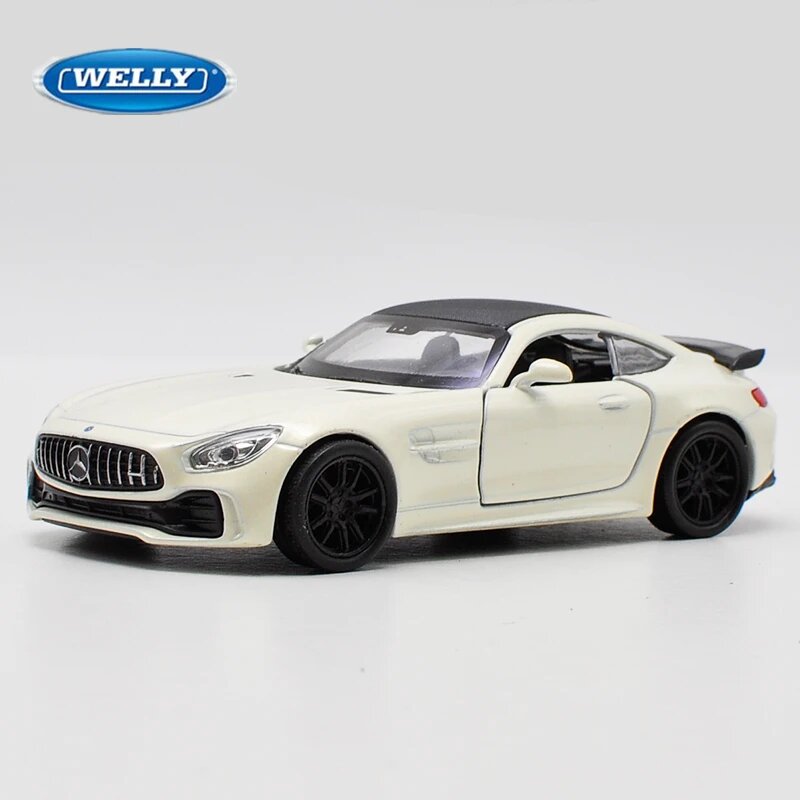 Металлическая модель автомобиля Welly Mercedes Benz AMG GTR 1:36 Белый, White
