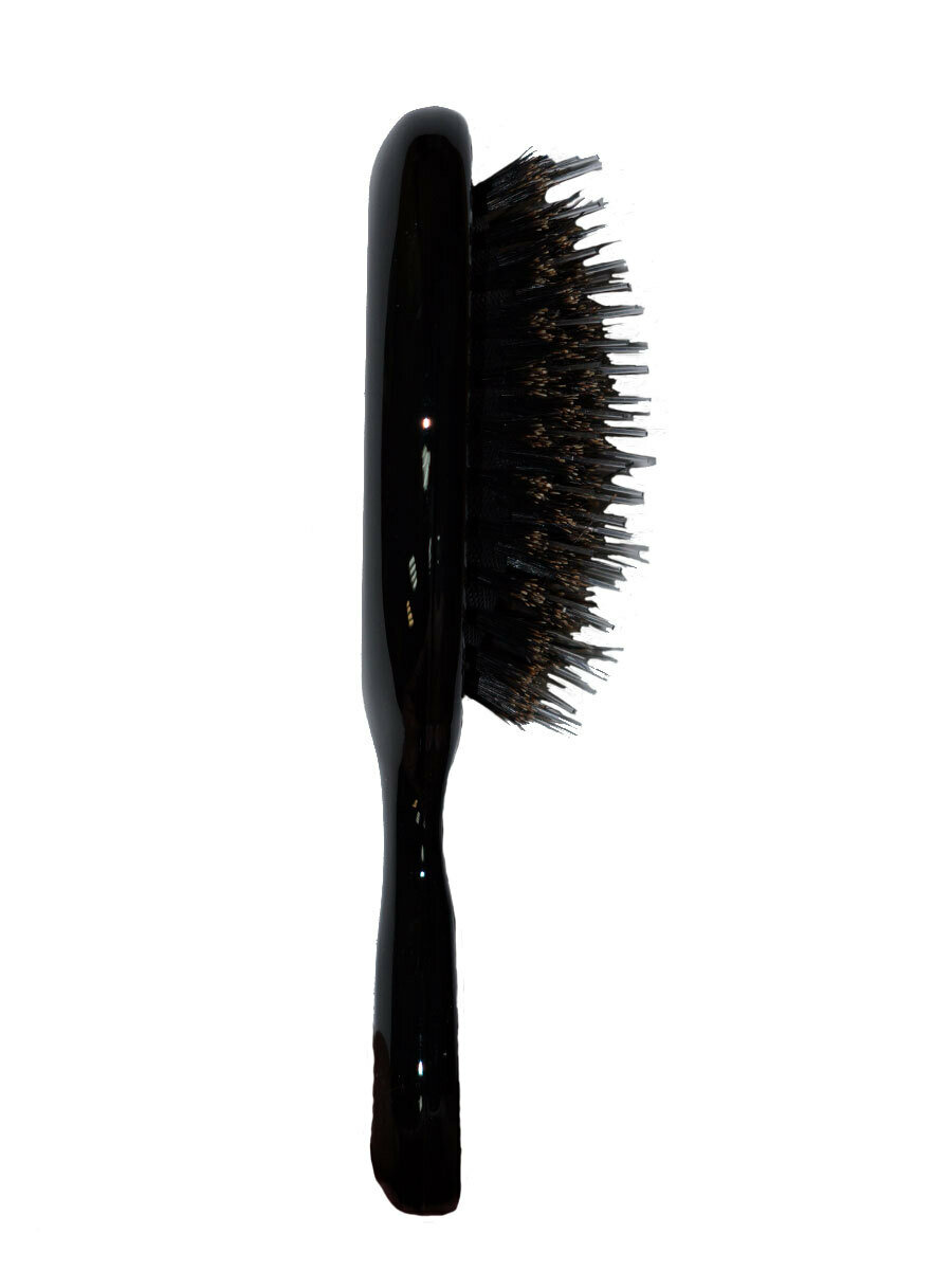 Расчёска Arkatique, для нарощенных/натуральных волос, массажная, мини, чёрная, 14см — фото 1