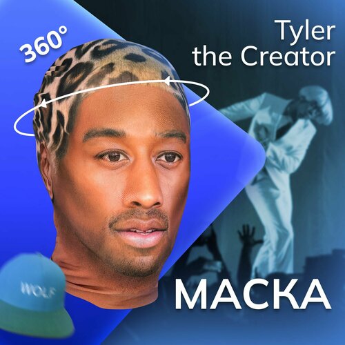 фото Карнавальная тканевая маска на лицо tyler the creator daki daki
