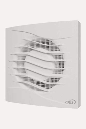 Изображение товара Вытяжной вентилятор ERA REST D100, с обратным клапаном, москитная сетка, пластик, белый