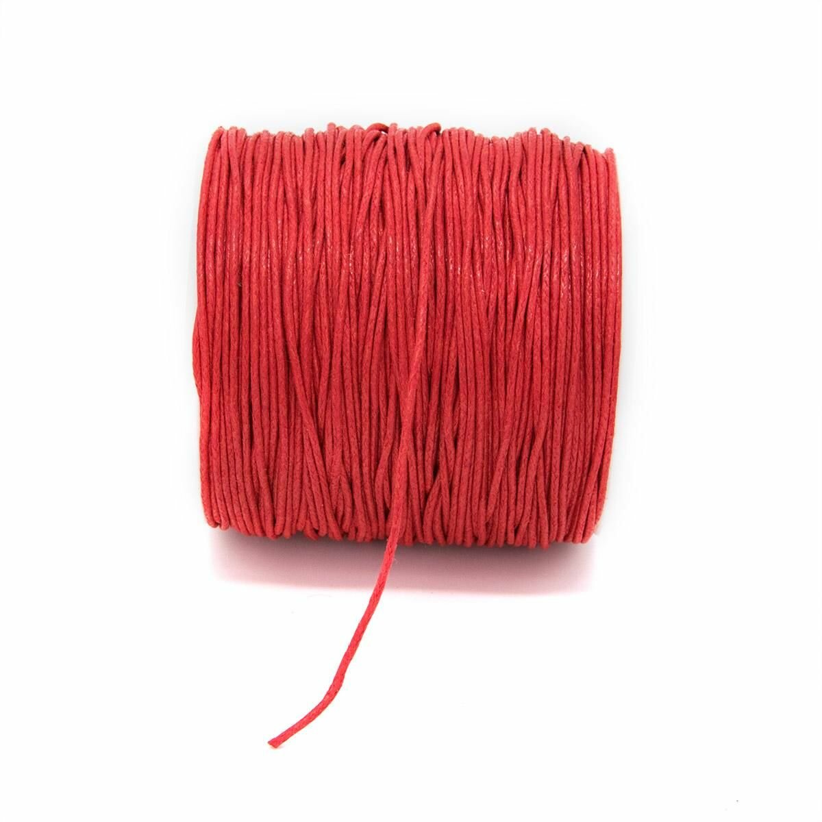 Шнур айрис Вощеный 1 мм 100 м на катушке 0371-9002 цвет С171 красный