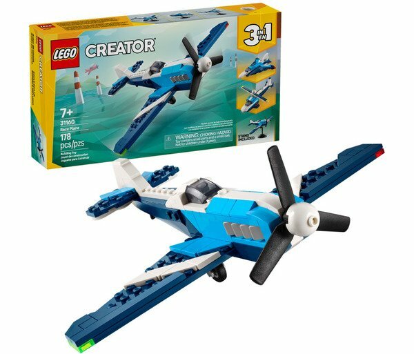 Конструктор LEGO Creator 31160 Гоночный самолет 3 в 1 (Lego 31160)