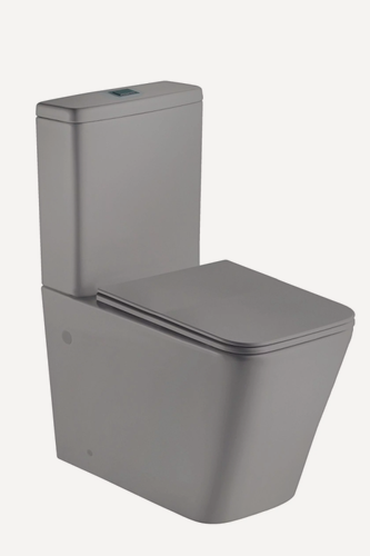 Изображение товара Унитаз-компакт WeltWasser WW GELBACH 011 ST MT-GR безободковый, с сиденьем микролифт, серый матовый
