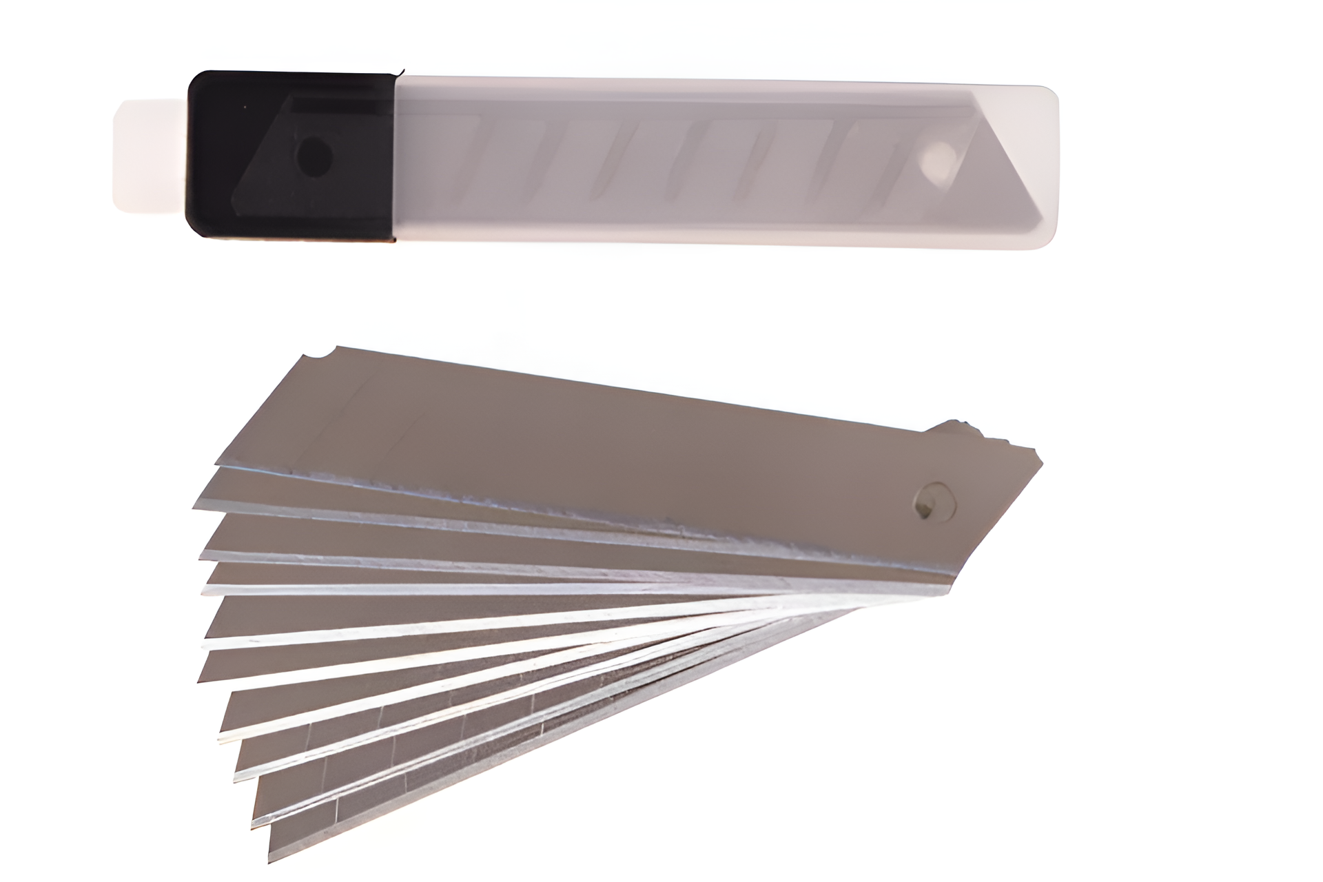 Лезвия запасные 9 мм — 30 шт (3×10) для пистолетного ножа универсальные сталь SK5 острые и прочные