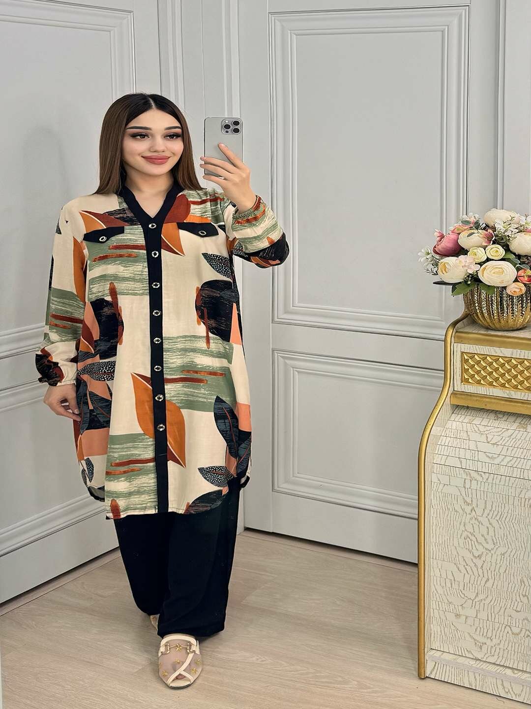 Платье для кормящих мам , размер 54, зелёное яблоко — фото 1