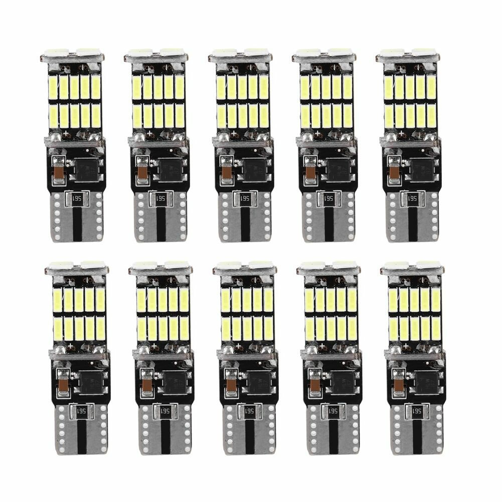 10 шт. T10 4014 26SMD декодирование автомобиля светодиодная лампа Canbus без ошибок боковой габаритный фонарь освещения номерного знака