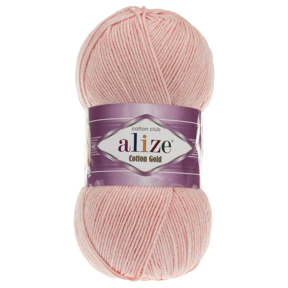 Пряжа для вязания Alize Cotton gold 393 розовая вишня 1 моток 100 гр/330 м 55% хлопок, 45% акрил