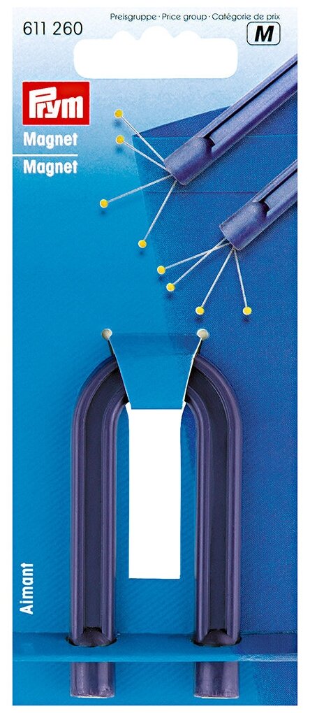 Товары для шитья PRYM Подковообразный магнит 611260 34 см на картоне фиолетовый