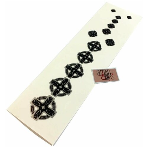 Комплект виниловых наклеек на гриф гитары Кельтские кресты комплект наклеек из винила на гриф гитары железные кресты