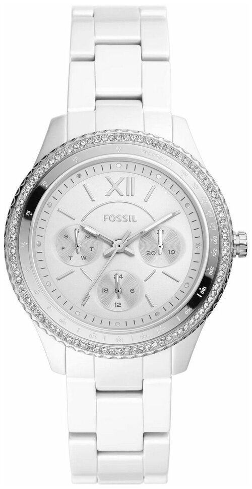 Наручные часы FOSSIL Stella CE1113, белый, серебряный