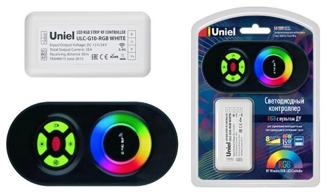 Контроллер для светодиодов Uniel ULC-G10-RGB BLACK