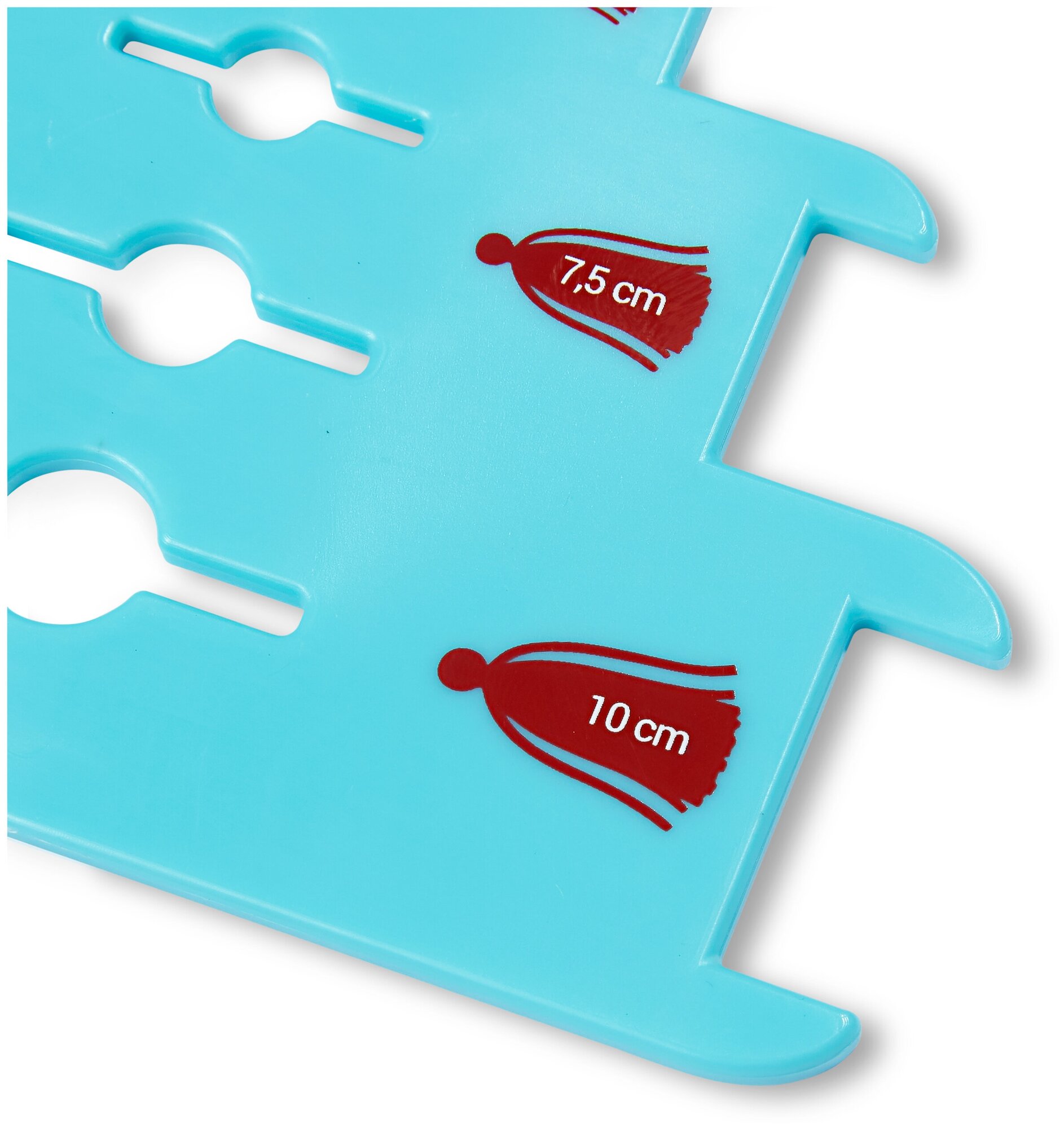 Инструменты для вязания PRYM устройство для изгот. кистей 624191 пластик в пакете 10 см, 7.5 см, 5 см
