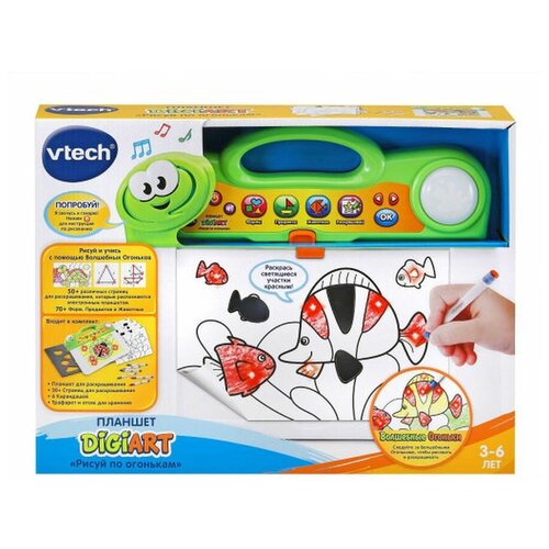 фото Планшет vtech digiart «рисуй по огонькам»