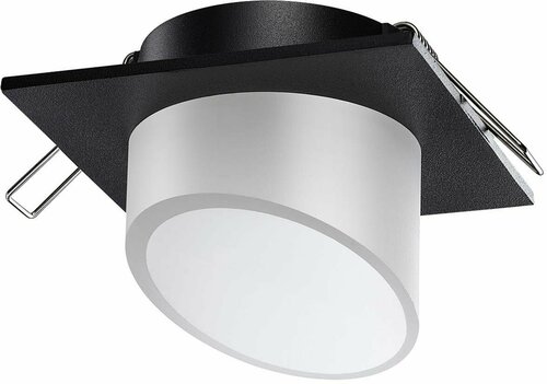 Встраиваемый светильник Novotech Lirio 370898, GU10, 9Вт, кол-во ламп:1шт, Черный
