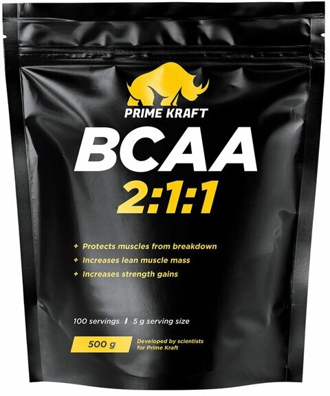 Bcaa 2:1:1 Prime Kraft 500 г (Клубника)