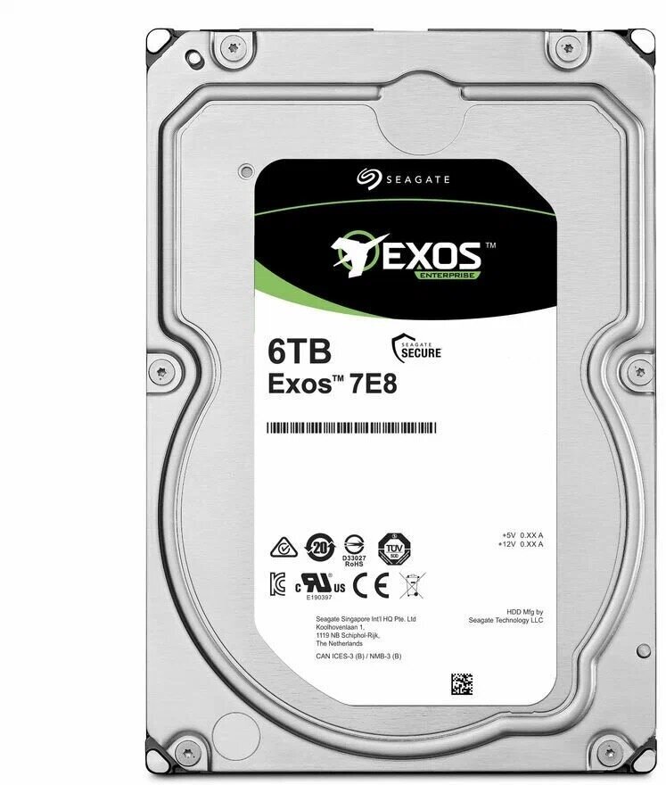 Жесткий диск SAS 6TB 7200RPM 12GB/S 256MB ST6000NM020B SEAGATE