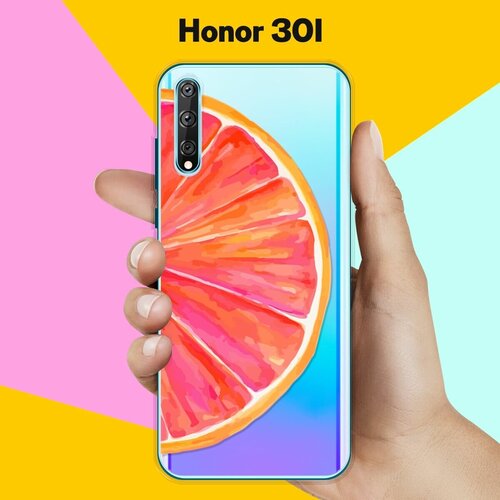 Силиконовый чехол Грейпфрут на Honor 30i силиконовый чехол на honor 30i узор из такс для хонор 30 ай