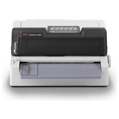 Принтер OKI ML6300FB-SC матричный: 24-х игольчатый, 106 колонок, скорость печати до 450 зн./сек., прямая