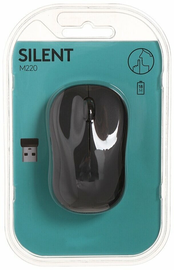 Мышь Logitech M220 Silent Dark Grey 910-004878