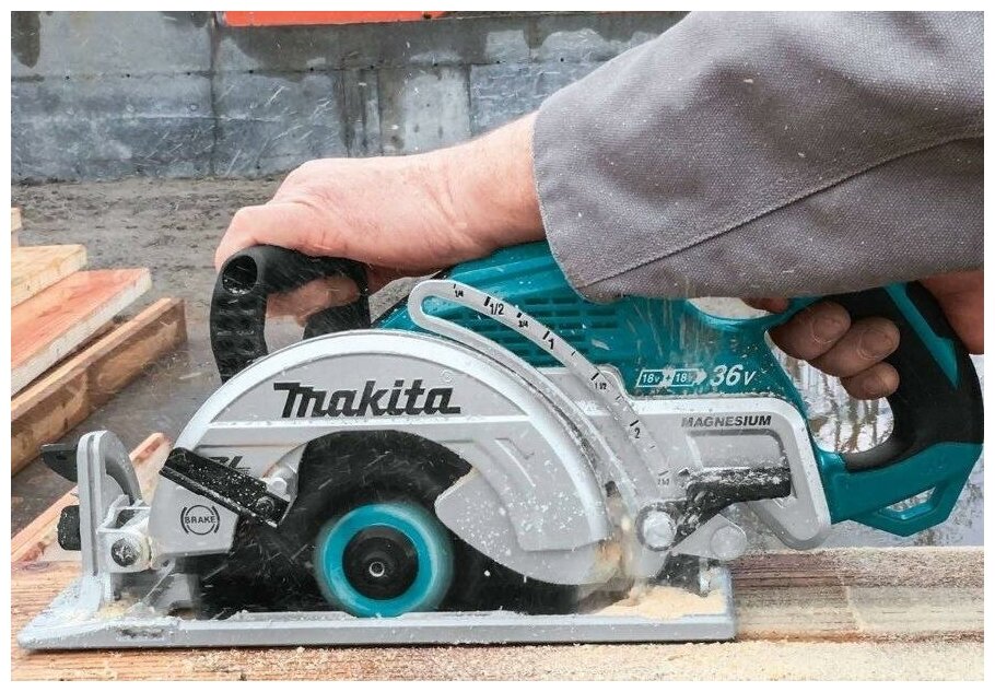 Аккумуляторная дисковая пила Makita DRS780Z - фотография № 2