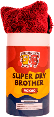 BUFF BROTHERS микрофибра для сушки SUPER DRY BROTHER MAROON 90x60 - фотография № 4