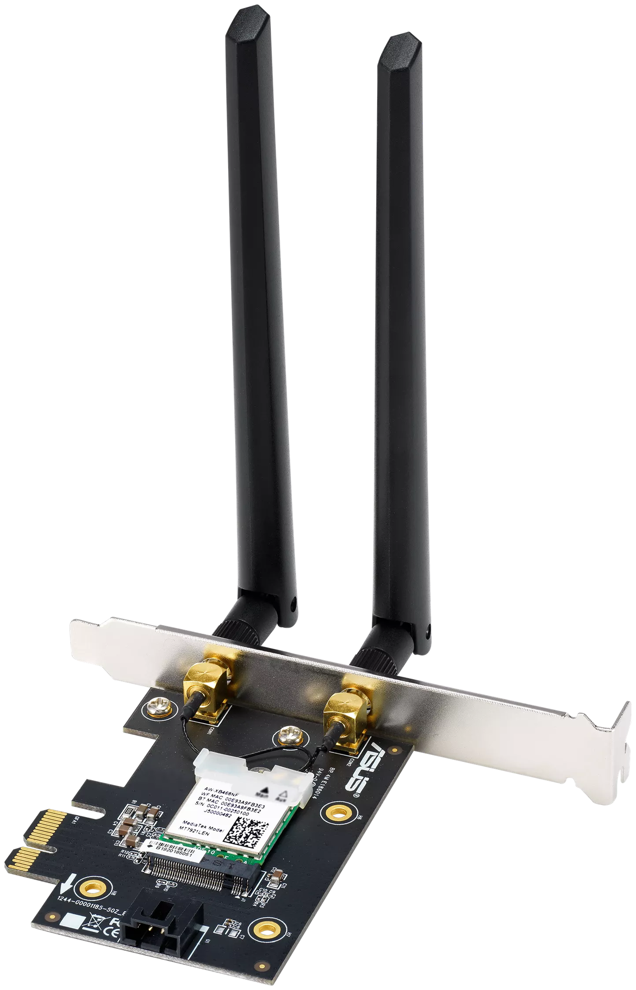 Оборудование беспроводных сетей ASUS PCE-AXE5400//WIFI 802.11ax, 2402 + 574Mbpsб PCI-E Adapter, 2 антенны; 90IG07I0-ME0B10 (PCE-AXE5400) - фото №2