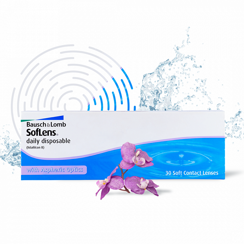 Контактные линзы Bausch & Lomb Soflens Daily Disposable, 30 шт., R 8,6, D -5,25