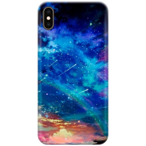 фото Re:pa накладка transparent для apple iphone xs max с принтом "звездопад"