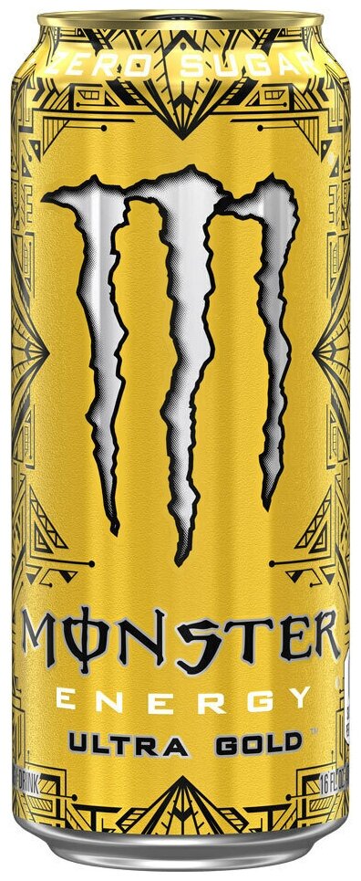 Энергетический напиток Monster Energy Ultra Gold со вкусом ананаса (Польша), 500 мл - фотография № 1