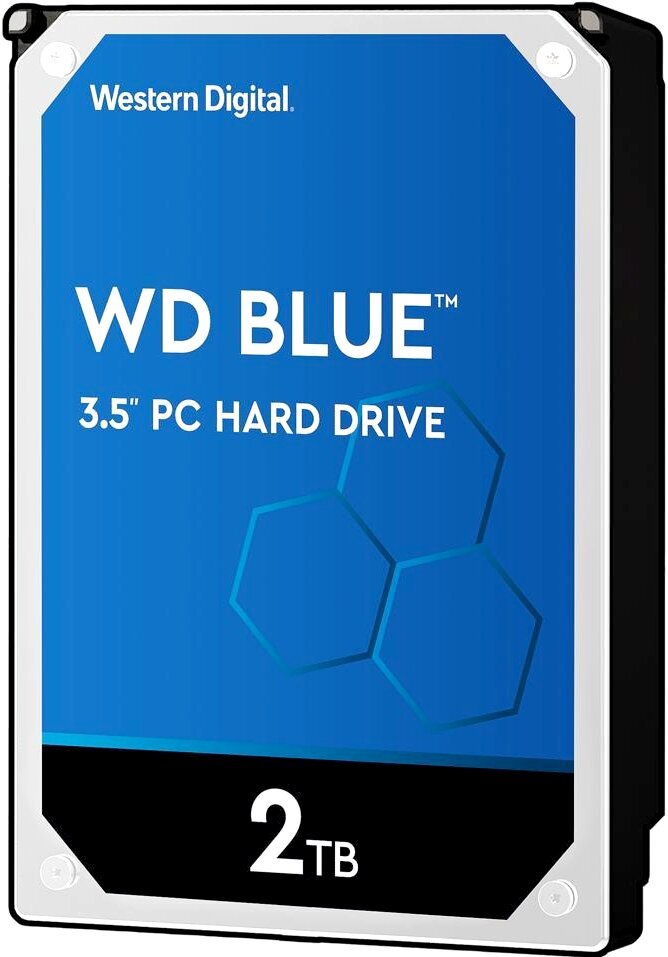 Жесткий диск (HDD) Western Digital 2Tb Blue, 3.5", 5400rpm, 256Mb, SATA3 (WD20EZAZ)