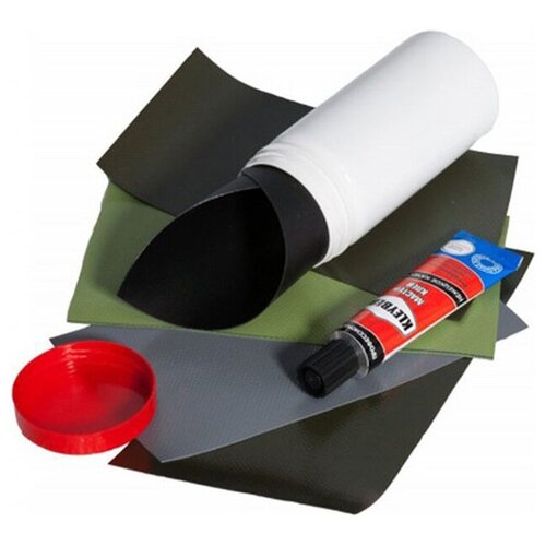 Набор для ремонта лодок №1 (клей ПВХ 30 г, заплатки, баночка)