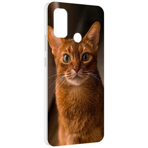 Чехол MyPads порода кошки абисинская для UleFone Note 10P / Note 10 задняя-панель-накладка-бампер