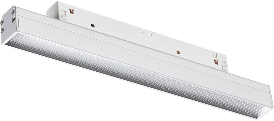 Трековый светильник Novotech Flum 358413, LED, 12Вт, кол-во ламп:1шт, Белый