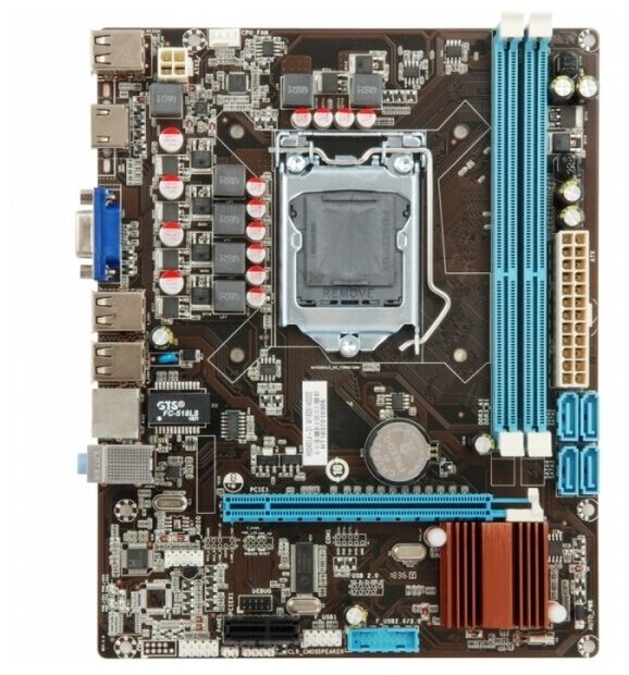 Материнская плата Esonic H55kel c процессором Intel Core i5-750 (lga1156, mATX) .