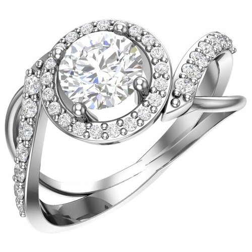 фото Pokrovsky серебряное кольцо с фианитами 0101420-00775, размер 16.5