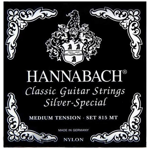 Струны для классических гитар Hannabach 815MT 815mt black silver special комплект струн для классической гитары нейлон посеребренные hannabach