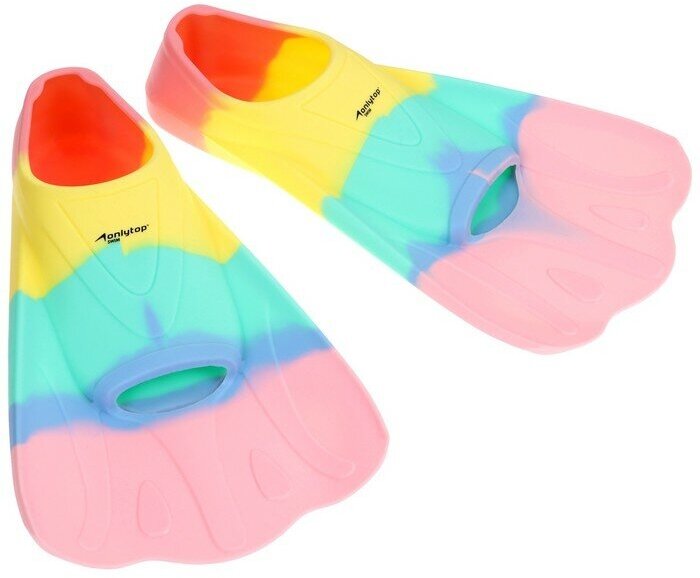 Ласты для плавания ONLYTOP, р. 30-35, цвет радужный