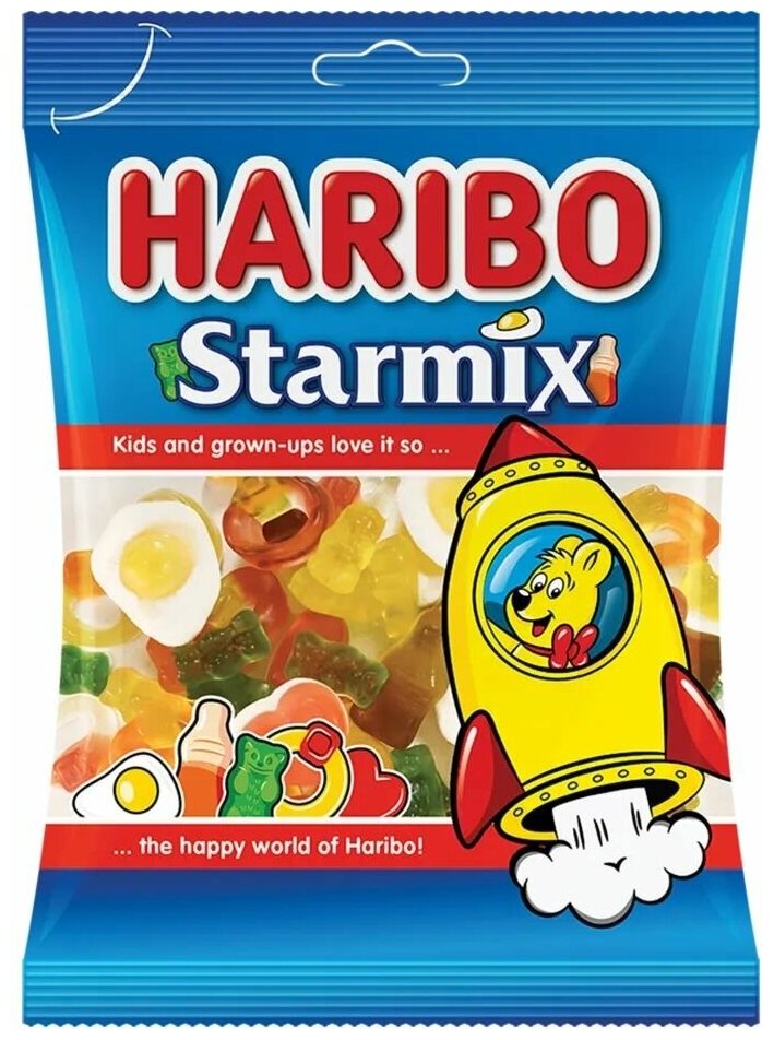 Жевательный мармелад Haribo Starmix 1 пакет 175 гр.