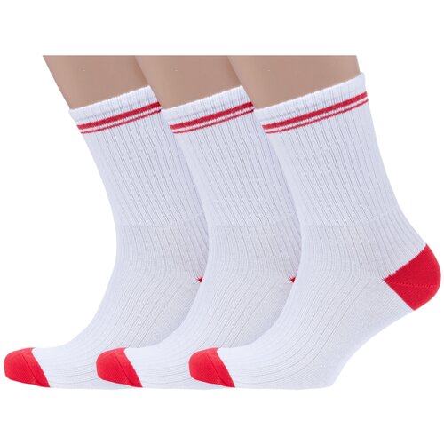 фото Мужские носки алсу, 3 пары, размер 23-25, черный