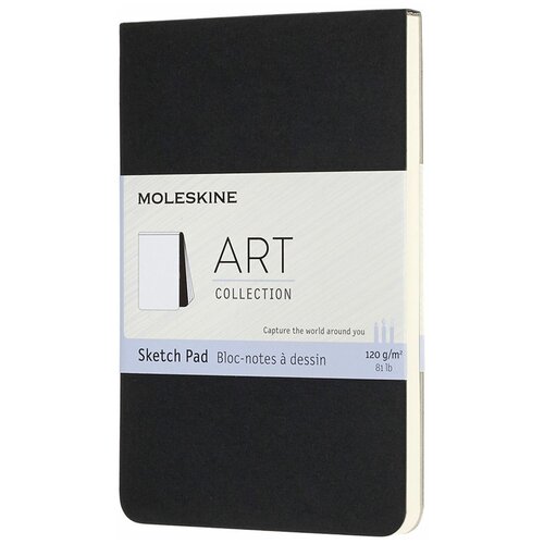 Блокнот для рисования Moleskine ART SOFT SKETCH PAD Pocket ARTSKPAD2 48 стр. 9x14 см, черный